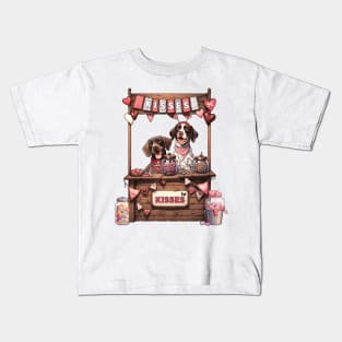 My German Shorthaired Pointer Is My Valentine Kids T-Shirt